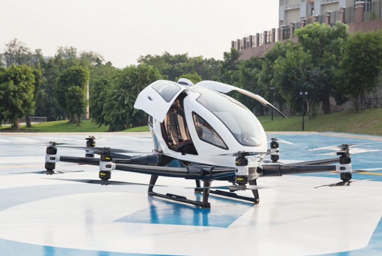 Lo que debes saber del primer dron de pasajeros en México ehang 216 en mexico