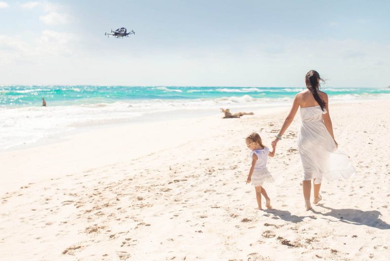 the Future of Transportation and Urban Air Mobility ehang los amigos tulum drone de pasajeros
